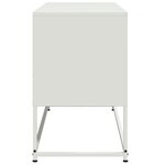 vidaXL Meuble TV blanc 100 5x39x60 5 cm acier