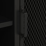 vidaXL Meuble TV Gris 105x36x47 cm Métal et MDF