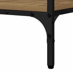 vidaXL Table console avec étagère chêne artisanal 100 x 32 x 75 cm