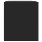 vidaXL Armoire d'angle noir 200x40x45 cm bois d’ingénierie
