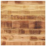 vidaXL Dessus de table 70x70x3 8 cm carré bois massif de manguier brut