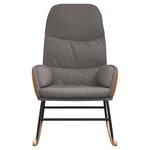 vidaXL Chaise à bascule Gris clair Tissu