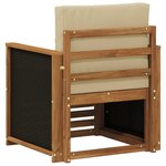 vidaXL Sofa de milieu extérieur Naturel