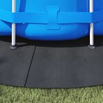 vidaXL Tapis de sol de piscine noir  Ø 428 cm  rond  en tissu non tissé.