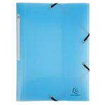 Chemise À Élastiques 3 Rabats Polypropylène Chromaline Pastel - A4 - Bleu Pastel - Exacompta