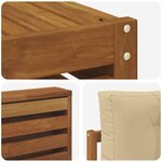 vidaXL Ensemble de canapés d'extérieur 9 Pièces Naturel et Beige