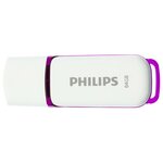 Philips clé usb 2.0 snow 64 go blanc et violet