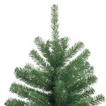 vidaXL Sapin de Noël artificiel à charnières avec support vert 240 cm