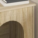 vidaXL Maison pour chat Sonoma 53 x 52 x 62 cm Bois d'ingénierie