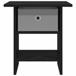 vidaXL Table de chevet Chêne noir 41 x 40 x 45 cm Bois d'ingénierie