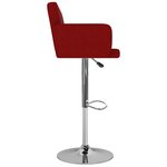 vidaXL Tabourets de bar lot de 2 rouge bordeaux similicuir