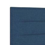 vidaXL Tête de lit LED Design Lignes Bleu 100 cm Tissu