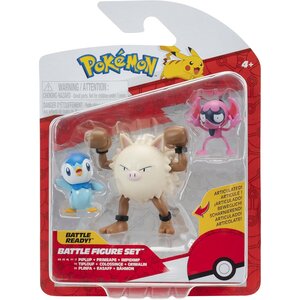 Jazwares PKW4088 - Pokémon Pack de 3 Figurines de Combat