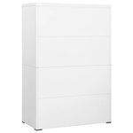 vidaXL Classeur Blanc 90x46x134 cm Acier
