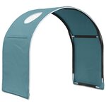 vidaXL Tunnel de lit 2 Pièces Bleu clair 211 x 52 5 x 2 cm Polyester