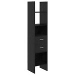vidaXL Bibliothèque Chêne noir 40 x 35 x 180 cm Bois d'ingénierie