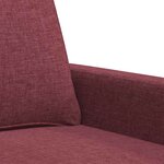 vidaXL Canapé à 2 places Rouge bordeaux 140 cm Tissu