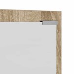 vidaXL Porte-manteau mural avec miroir Chêne Sonoma 100 x 10 x 100 cm