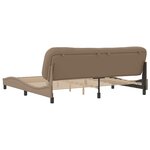 vidaXL Cadre de lit sans matelas Hvar cappuccino 200x200 cm similicuir