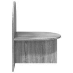 vidaXL Table de chevet Sonoma gris 48 x 49 x 65 cm Bois d’ingénierie