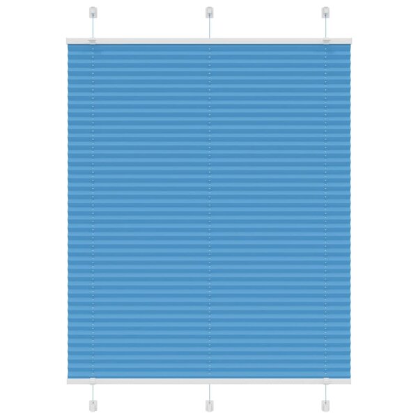 vidaXL Store plissé bleu 110x100 cm largeur du tissu 109 4cm polyester