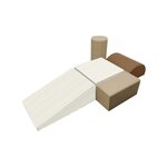 Blocs de mousse beige aire de jeux