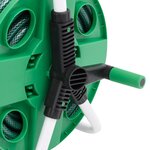 vidaXL Enrouleur de tuyau vert sur pied avec jeu de raccords de tuyaux