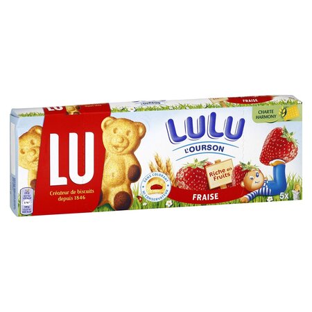 LU Lulu L’Ourson Riche en Fruits Fraise 150g (lot de 6)