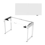 Bureau table poste de travail électrique à hauteur réglable 180 x 80 cm blanc 03_0009077