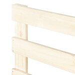 vidaXL Cadre de lit de palette tête de lit 160x200 cm bois pin massif