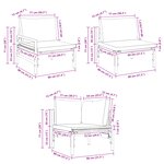 vidaXL Ensemble de canapé de jardin 11 Pièces Anthracite Acier