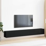 vidaXL Ensemble meuble TV 3 Pièces Chêne noir 80 x 30 x 30 cm