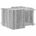 vidaXL Table basse Sonoma gris 50 5 x 50 x 33 cm Bois d'ingénierie