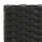 vidaXL Tabourets de bar lot de 4 noir résine tressée