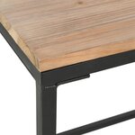 vidaXL Bureau à piédestal unique Bois de sapin et acier 100x50x76 cm