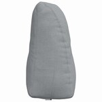 vidaXL Coussin de Dos Gris clair 80 x 24 x 50 cm tissu