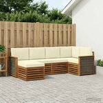 vidaXL Ensemble de canapé d'angle avec coussin 5 Pièces