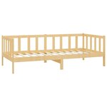 vidaXL Lit de repos avec matelas 90x200 cm Bois de pin massif