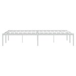 vidaXL Cadre de lit métal blanc 120x190 cm