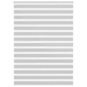 vidaXL Store zèbre gris clair largeur du tissu 160 9 cm polyester