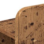 vidaXL Cadre de lit avec rangement Bois ancien 90 x 190 cm
