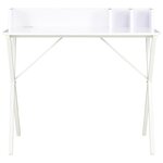 vidaXL Bureau Blanc 80x50x84 cm