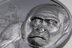 Pièce de monnaie en Argent 2000 Francs g 62.2 (2 oz) Millésime 2024 Growing Up GORILLA