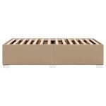 vidaXL Cadre de lit Cappuccino 100x200 cm Similicuir