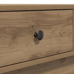 vidaXL Table basse chêne artisanal 90 x 90 x 28 cm Bois d'ingénierie