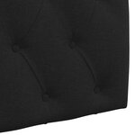 vidaXL Tête de lit suspendue Avec lumière LED Noir Tissu
