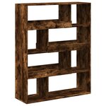 vidaXL Bibliothèque chêne fumé 100x33x125 5 cm bois d'ingénierie