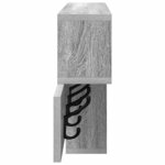 vidaXL Porte-manteau mural avec étagère Sonoma gris 100 x 12 x 43 5 cm