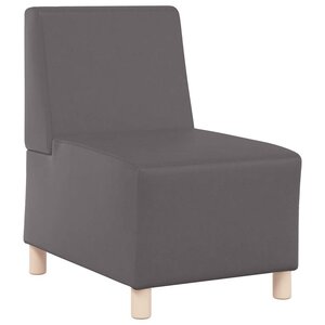 vidaXL Unité de Sofa Modulaire Sans Accoudoirs Gris 55 x 74 x 82 cm