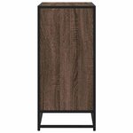vidaXL Buffet chêne marron 68x35x76 cm bois d'ingénierie et métal